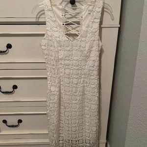 White bisou bisou dress